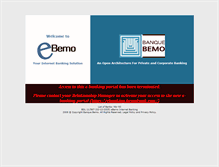 Tablet Screenshot of ebemo.bemobank.com